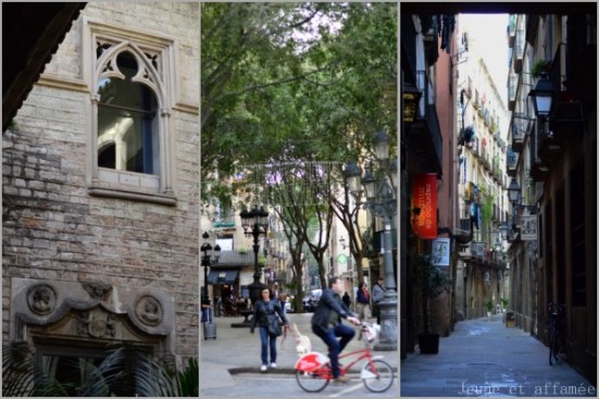 Ruelles et façade du musée Picasso, Barcelone