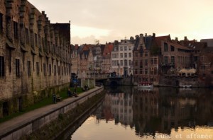 Coucher de soleil sur les canaux