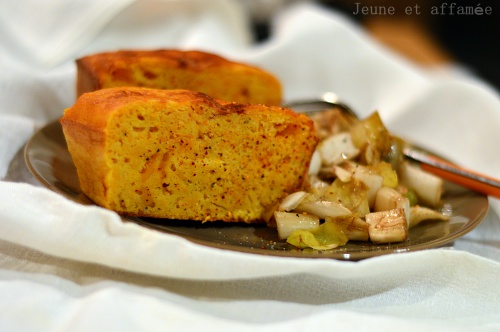 Tranche de cake butternut/parmesan