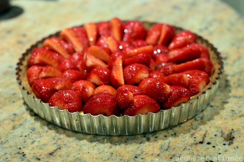 Tarte aux fraises maison