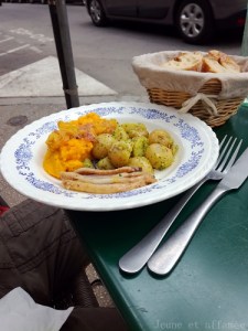Canard et purée de carotte - café de la Concorde
