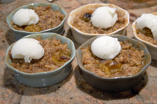 Crumble aux prunes