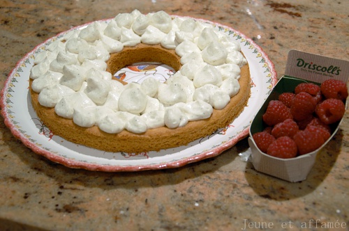 Tarte framboise chantilly