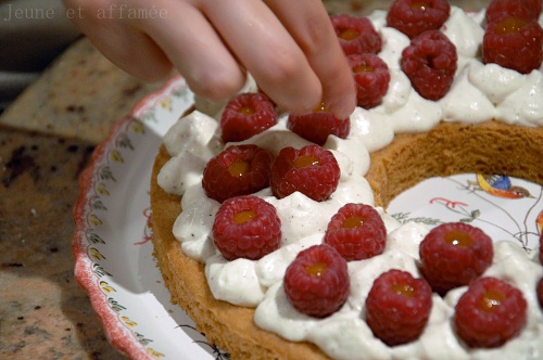 Tarte framboise abricot