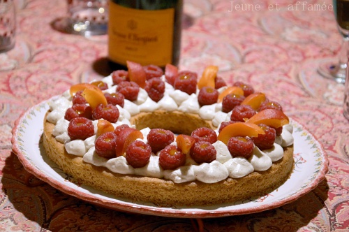 Tarte framboise-abricot