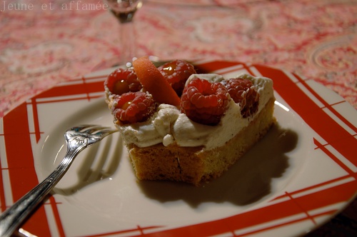 Tarte framboise-abricot