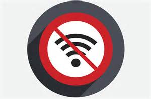Symbole pas de wifi