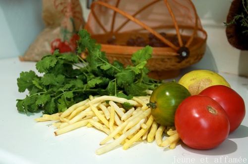 Tomates et haricots