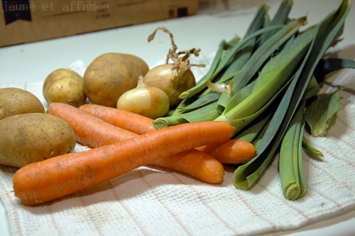 Bouillon de légumes, ingrédients