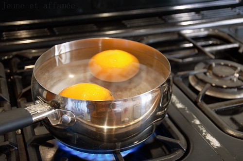 Cuisson des oranges entières