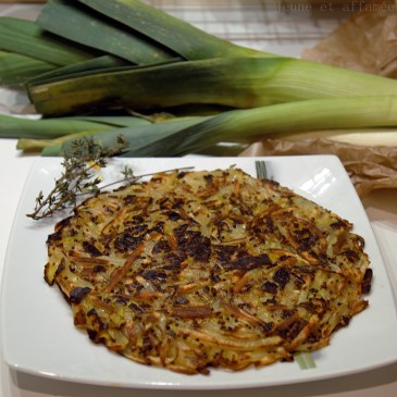Galette poireau/pomme de terre