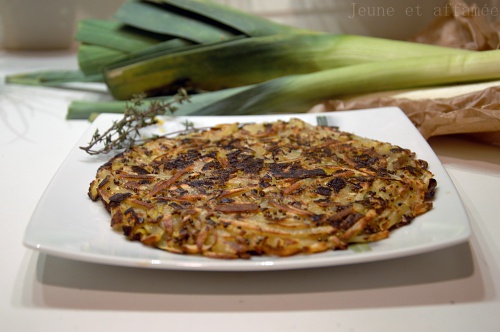 Galette poireau/pomme de terre
