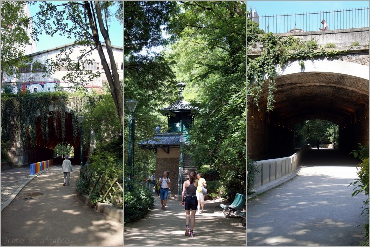 La coulée verte, ses tunnels, sa verdure