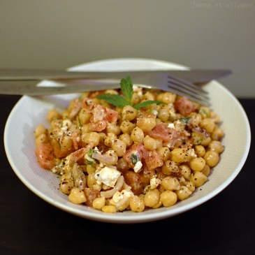 Salade pois chiches pastèque