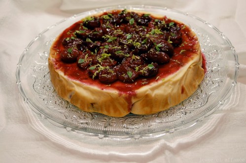 Gâteau fromage blanc/cerise
