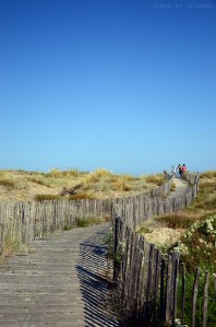 Plage de Sète, chemin d'accès depuis la piste cyclable