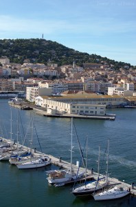 Sète vue depuis le haut du phare