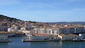 Sète vue depuis le haut du phare