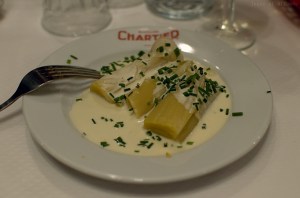 Poireaux vinaigrette, chartier