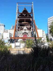 Christchurch, encore très marquée par le séisme de 2011