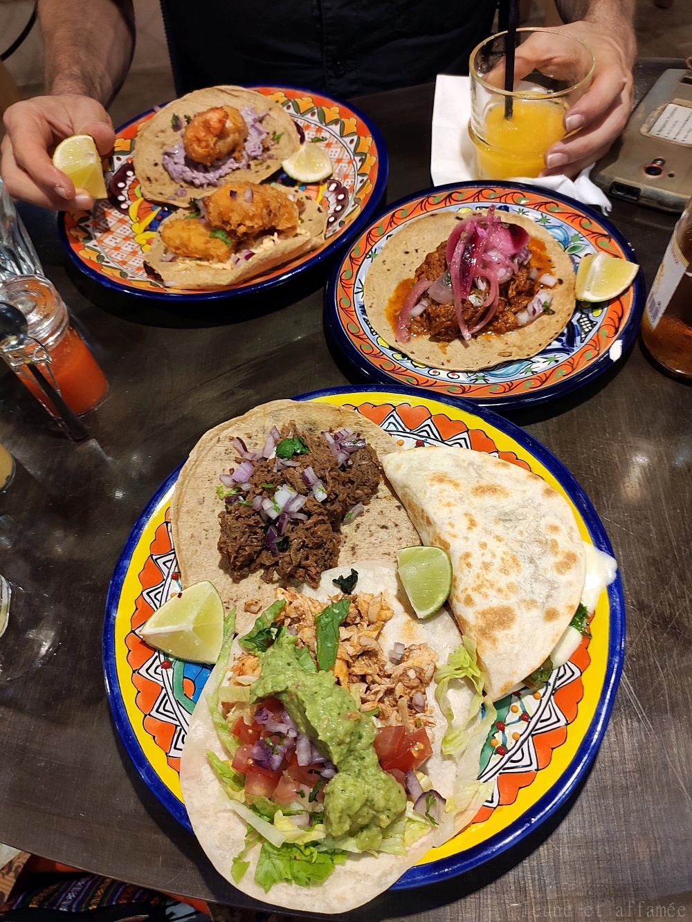 Assiette de tacos chez ACA Pigalle