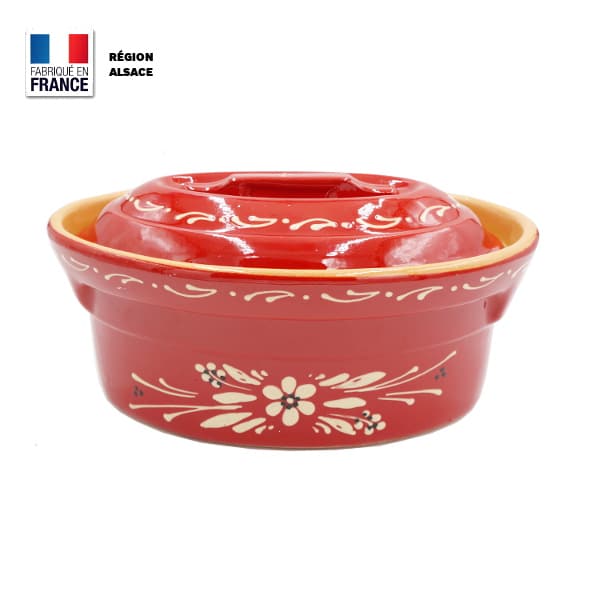 Terrine rouge poterie d'Alsace