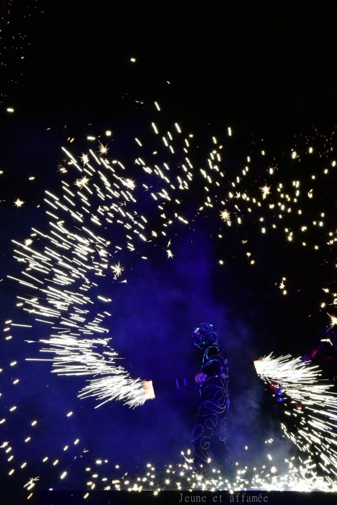 Spectacle pyrotechnique pour la Sainte-Barbe à Lens